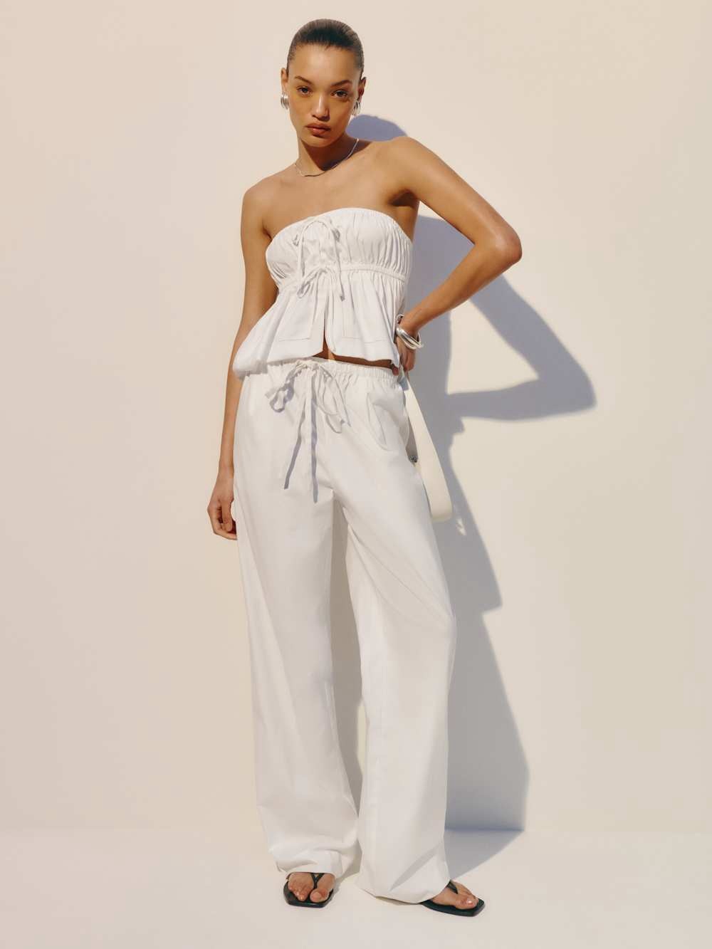Reformation Micah Poplin Pant Size M